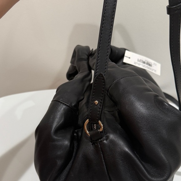 NWT Dries Van Noten Twister Leather Top Handle Shoulder Bag Black Made in Italy - Picture 12 of 16